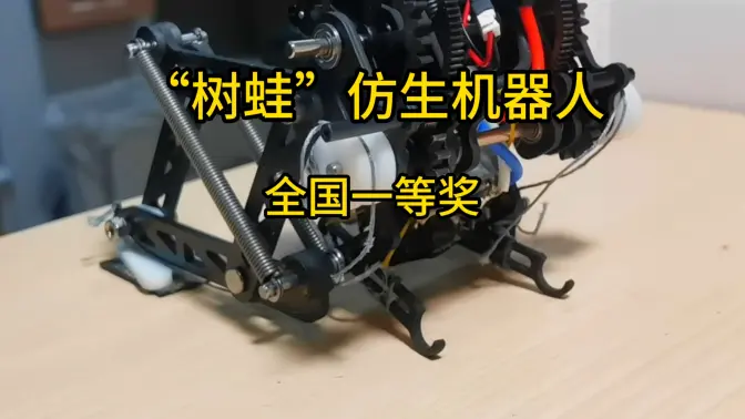 看哈工大学生做出的“黑科技”|“树蛙”轻量化仿生机器人获2024年全国大学生机械创新设计大赛一等奖